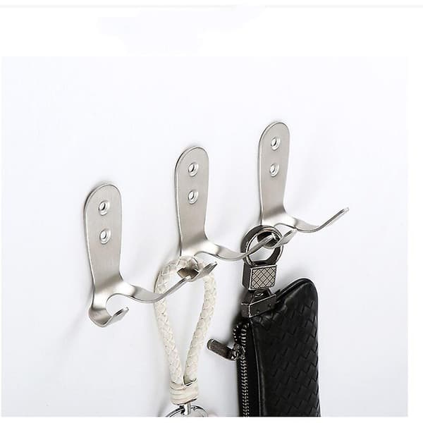 10 kpl mustia yksittäisiä seinäkoukkuja takkikoukku