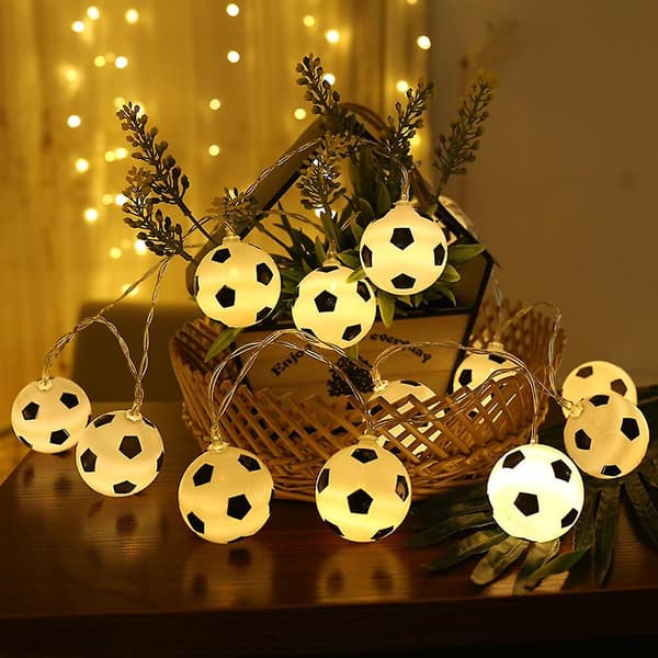 3m LED Fodbold String Lights Garland USB-drevet Fodbold Julelys