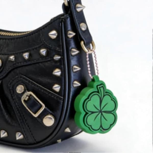 3D-printad fyrklöver - Tryckleksak, nyckelring, 6,1 cm keychain