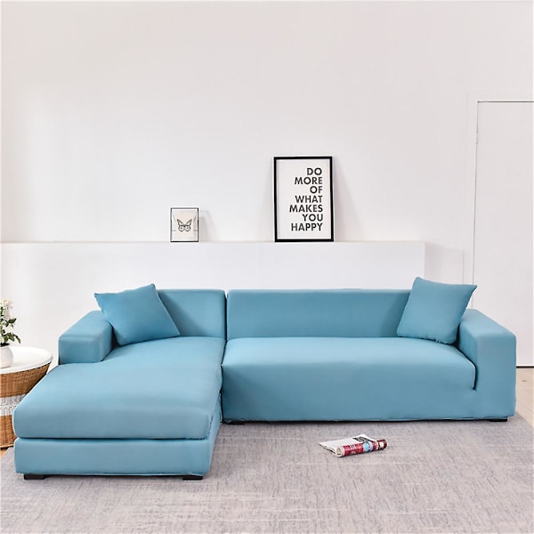 Elastisk Sofaovertræk, Komfortabelt Stretchstof (Blå, 180-230cm)