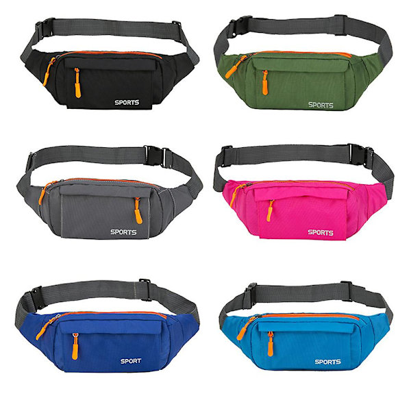 Fashion Taljepakke Kvinder Løb Vandtæt Talje Taske Mobiltelefon Taske Designer Crossbody Bryst Taske Mænd Fitness Fitness Rejsetaske