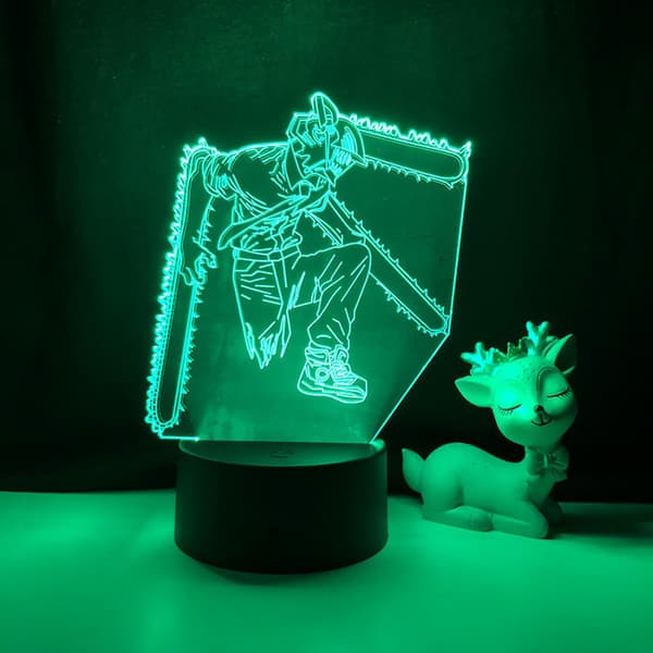 3D LED-nattlampor Anime-karaktär 3D-illusion
