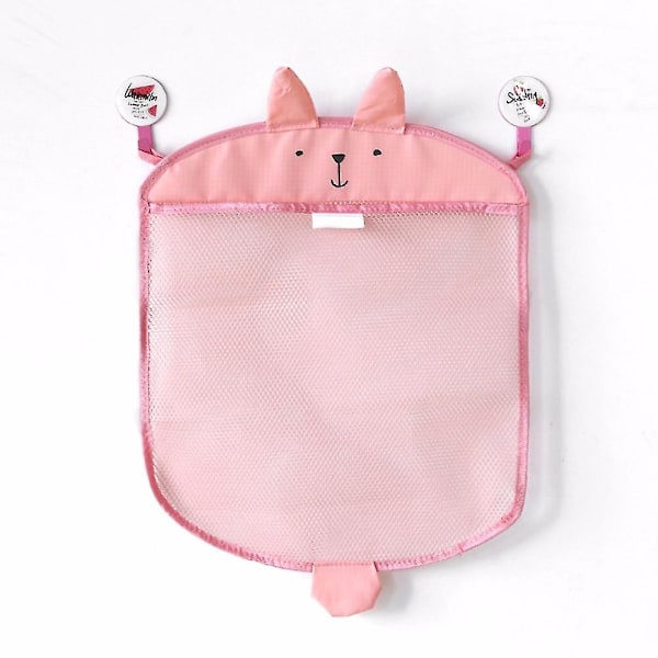 Baby Badrum Mesh Väska Sugdesign För Badleksaker Väska Barn Korg Cartoon Djurformer Tyg Sandleksaker Förvaring Nätväska