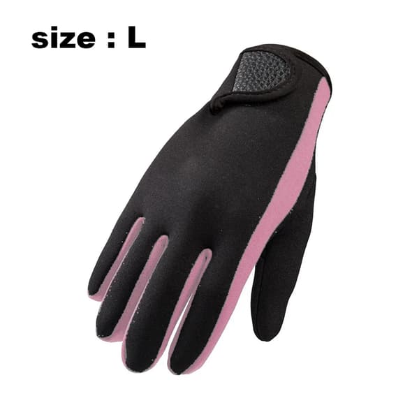 Neopren dykhandskar, rosa, L