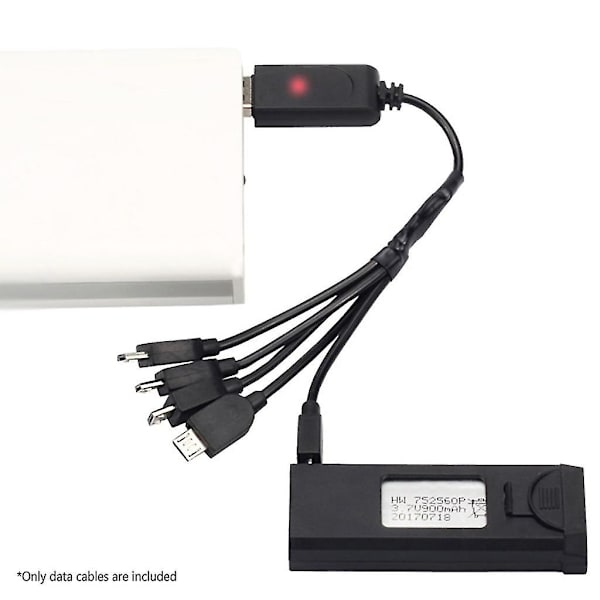 1 till 5 laddningskonverteringskabel Usb Micro Usb laddningskabel för E58 Xs809