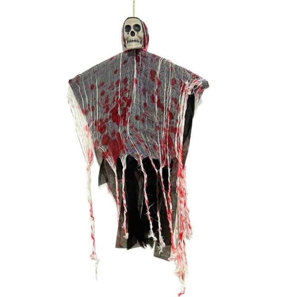 2 Halloween Kraniepynt - Lysende Kranier - Udendørs Hængende Pynt - Spøgelseshus