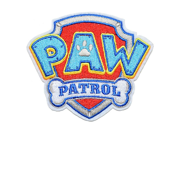 Dww-logo - sininen - 10x8,6cm - Myös itseliimautuvat kangasmerkit kirjotut appliikit kirjonta silittämällä