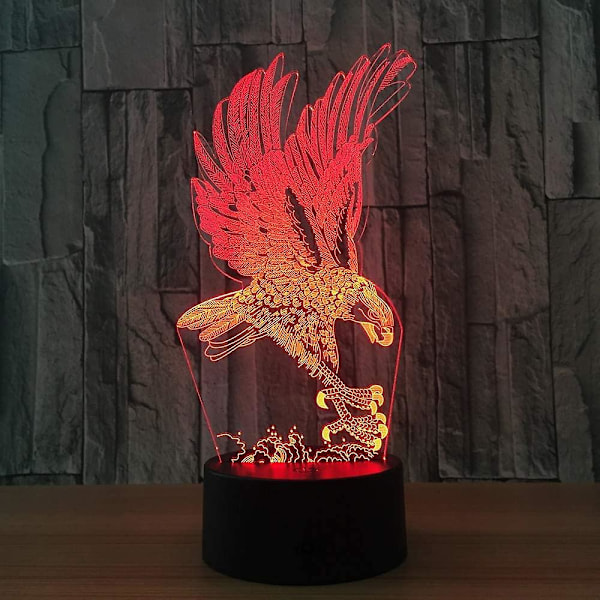 Deception Of Acsergery Optical 3d Eagle Luminous 16-color Other Remote Control Usb Current