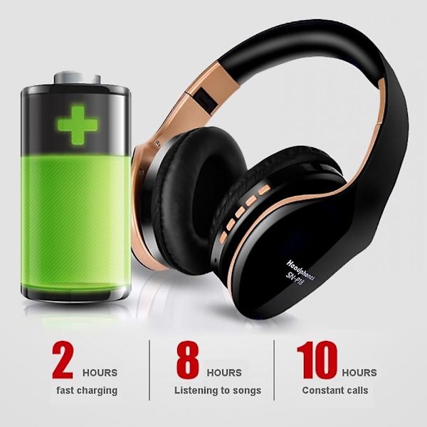 Langattomat kuulokkeet, Bluetooth-kuulokkeet, stereokuulokkeet, bassokuulokkeet, taitettavat, säädettävät pelikuulokkeet, mikrofonit PC:lle, matkapuhelimelle