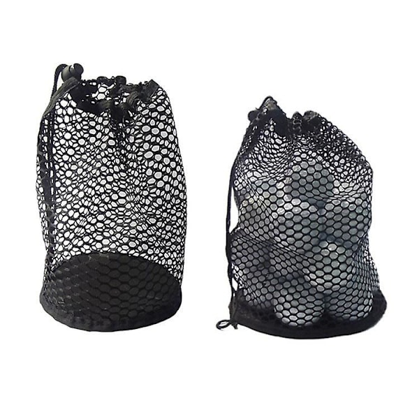 Golfboldposer 2 stk Nylon Nylon Snørebånd Net Opbevaringspose 22*20cm