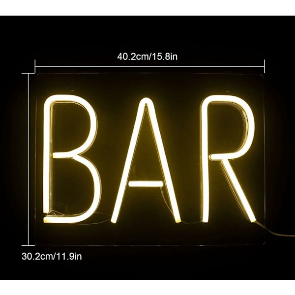 Neonljusskylt med LED-ljus, stor neonbokstavslampa, USB-nattlampa för bar, hotell, inomhusspelrum, cocktail, öl, bröllopsfest