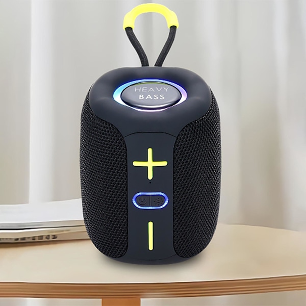 Ny utsökt cylindrisk bärbar subwoofer Bluetooth-högtalare färgglada lampor cool modegåva ljudavstånd