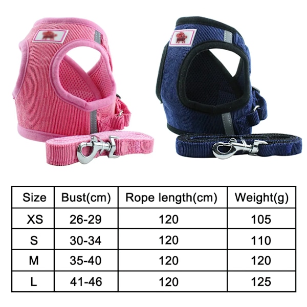 Taktisk Hundsele, Reflex Hundsele, Främre Koppelfäste, Andningsbar Reflex Militär Hundsele för Promenader (L, Rosa)