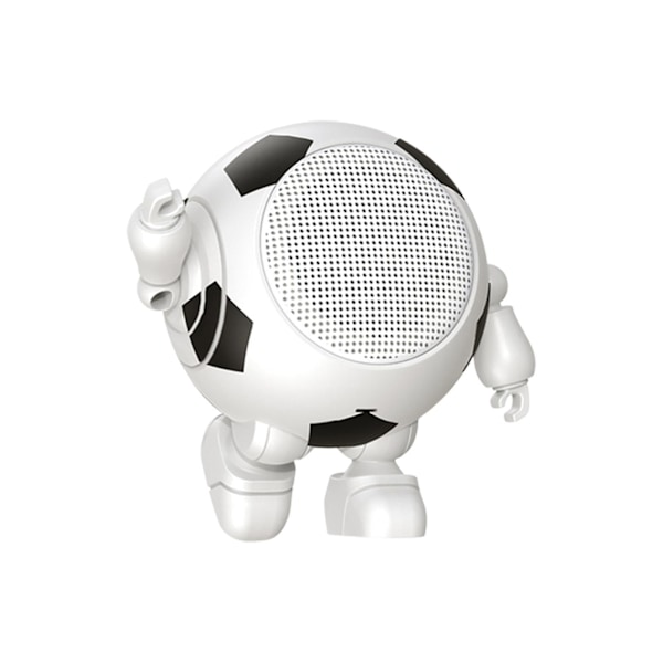 Bærbar Bluetooth Robot Højttaler (Hvid)