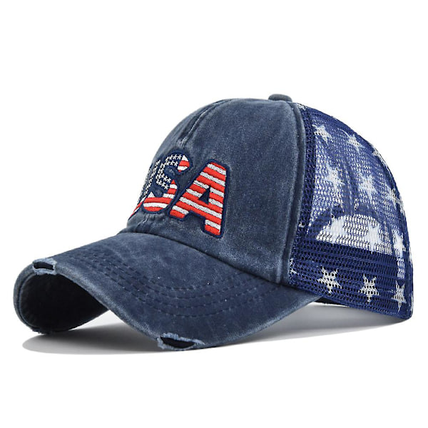 Ny USA broderet mesh cap broderet baseball hat pentagram hat peaked cap hot style solskærm