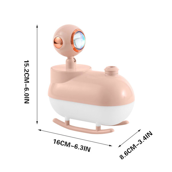 2In1 Solnedgangslampe Luftfugter Usb Opladning Fogger Soveværelse Dekoration Solnedgang Projektor Lampe Luftfugter(Pink)