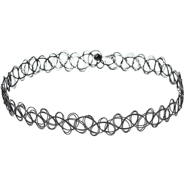 20-pack Choker Halsband Set Stretch Sammet Klassisk Gotisk Tatuering Spets Choker