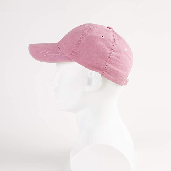 Unisex bomullsprofil keps med låg profil, klassisk retro pappahatt tvättad basebollkeps Heilwiy present