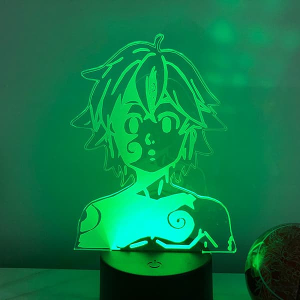 3D Illusion Lampe LED Anime Figur Natlampe
