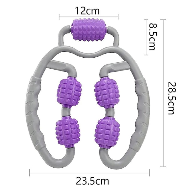 Muskelmassager, Ring Foam Massage Roller Clamp, handhållen benmassager, multifunktionell muskelavslappning