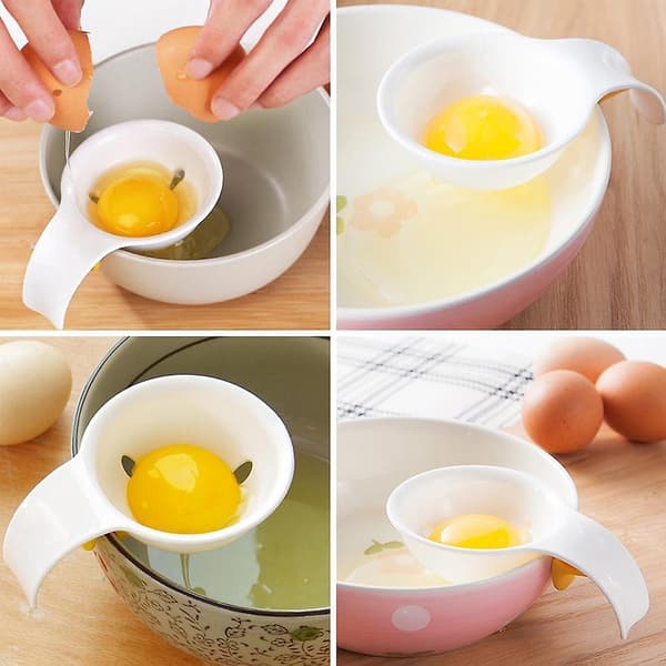 Egghvite-separator - Separerer plastsikt kjøkkenbakingstilbehør（Som vist）