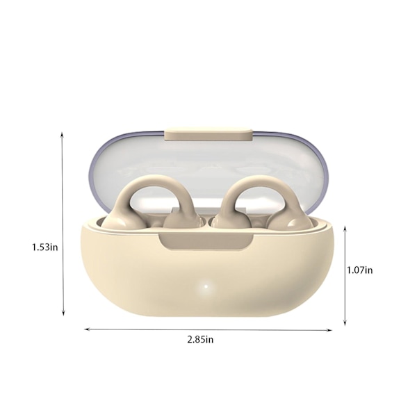 Bluetooth-hörlurar 12 mm ultratunn vibrerande film 5.3 Bluetooth-chip Typ-c snabbladdning intelligent brusreducering låg latens