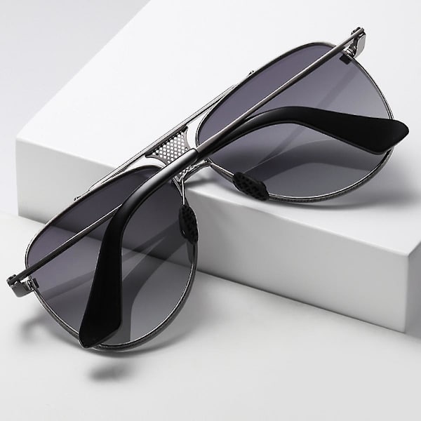 Klassiske polariserte solbriller for kvinner Trendy Square Ladies Solbriller Shades Sparkling Shiny Frame -uv400 Protectionxq-sg1639
