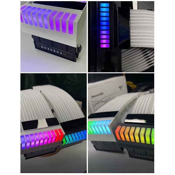 ATX 24-pin 90 graders strømadapter 5V 3-pin ARGB ATX 24-pin strømkobling Aura Sync for stasjonær PC strømforsyning svart（svart）