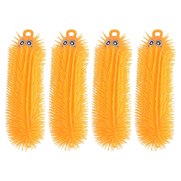 4 st Luminous Caterpillars Leksaker Light-Up Leksaker Barn Bebisleksaker Squeeze Leksaker