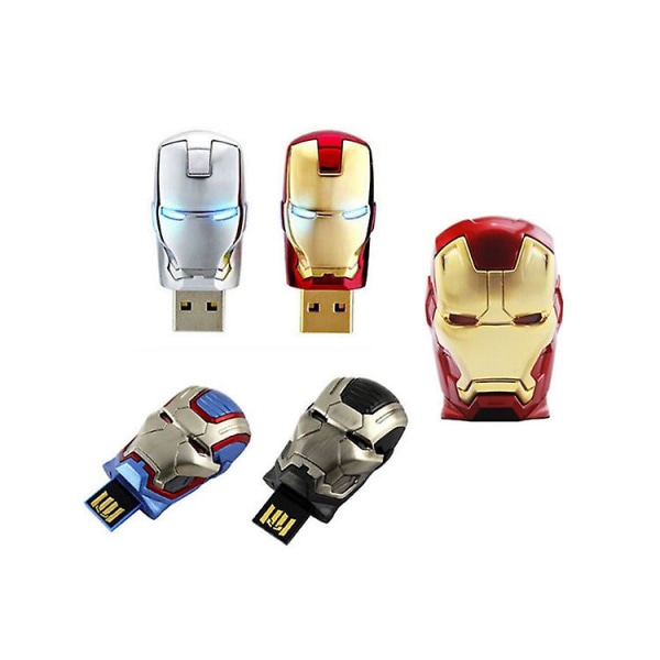 USB minne (32gb, krigsmaskin) U tumme masslagringspenna minnessticka Usb2.0 Marvel Avengers tecknad tecknad kreativ Hig