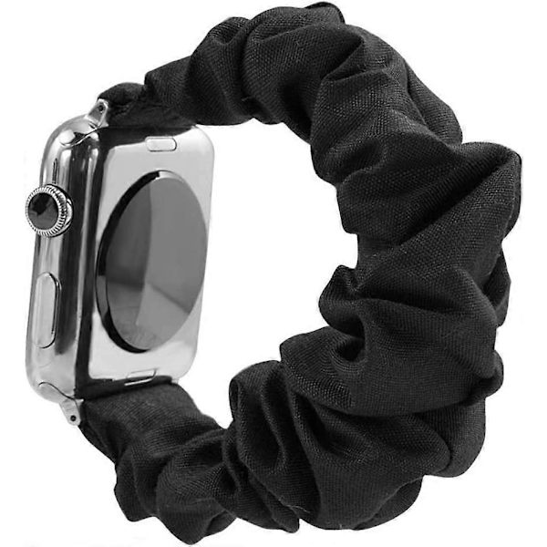 Kompatibel Apple Watch Series 7 41mm Scrunchie-band, Mjukt Tryckt Elastiskt Scrunchie-band för Apple Watch Series 7/SE/6/5/4/3/2/1 38mm 40mm 41mm