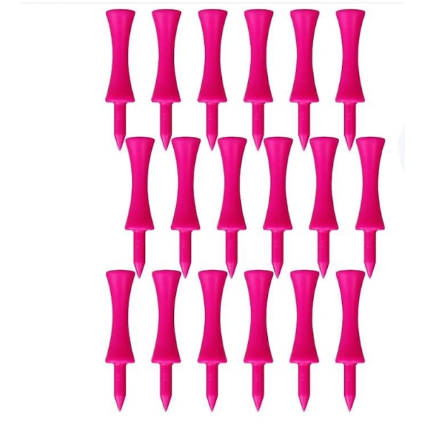 Castle Tee Buck Value Plastic Golf T-shirts 50-pack, 2 3/4" set, professionell höjdkontroll, övningsfärg rosa