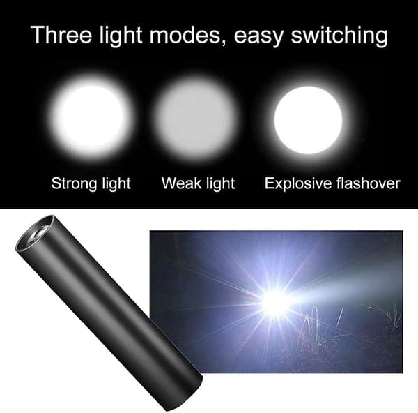 Dww-mini taskulamppu, ladattava LED-taskulamppu, pieni taskulamppu