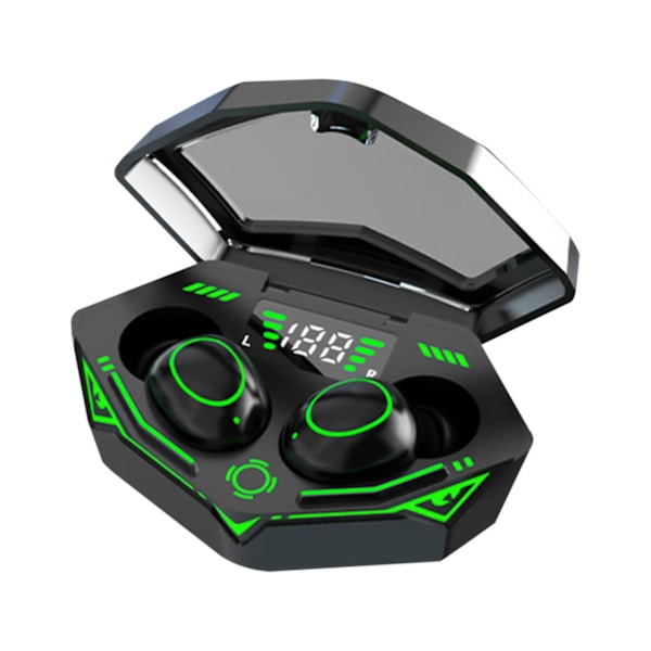 Bluetooth 5.2-ørepropper med RGB-lys trådløse ørepropper