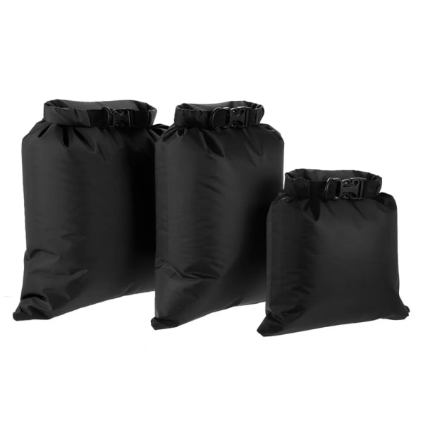 Lixada 3-pack vattentät väska 3L + 5L + 8L utomhus Ultralätt torr väska för campingvandring