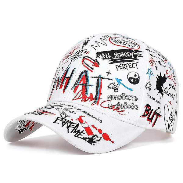 Graffiti Hiphop Cap Hipster Baseball Cap Cool Style Baseball Cap Multi-color Optional（Vit）