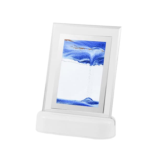 Flytende sandkunstmaleri nattlys, 3D sandlandskap