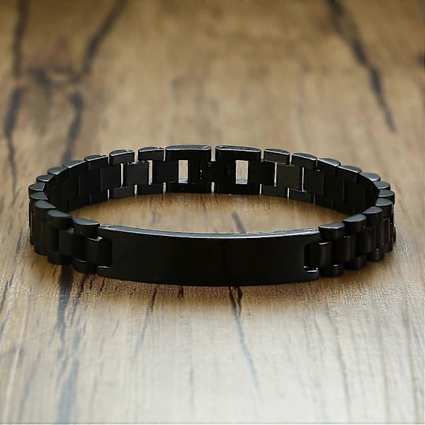 Personliga "His & Hers" armband i rostfritt stål med graverad kärlekscitat för par, armband för älskare, make, fru, pojkvän, flickvän, Alla hjärtans dag