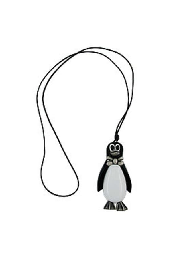 Halsband Pingvin Antiksilver 90cm - Gl00239