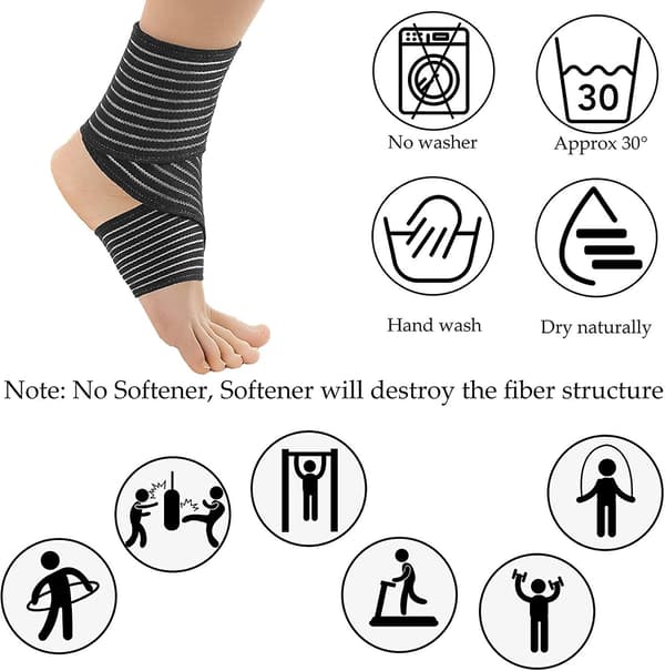 Elastisk lægkompression bandage benkompression ærme til mænd og kvinder