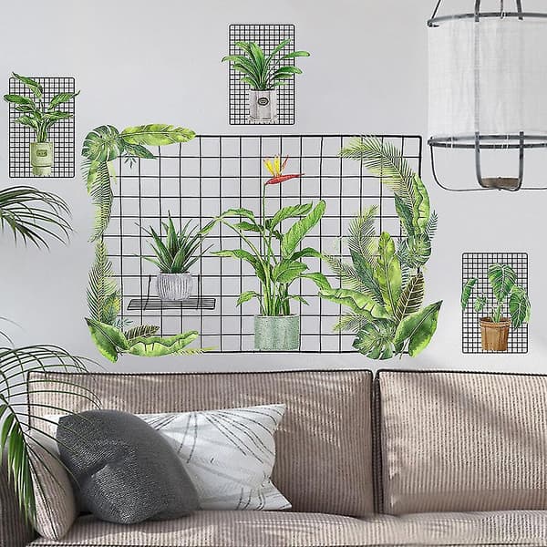 Numb Grid Plants Sticker Dekal