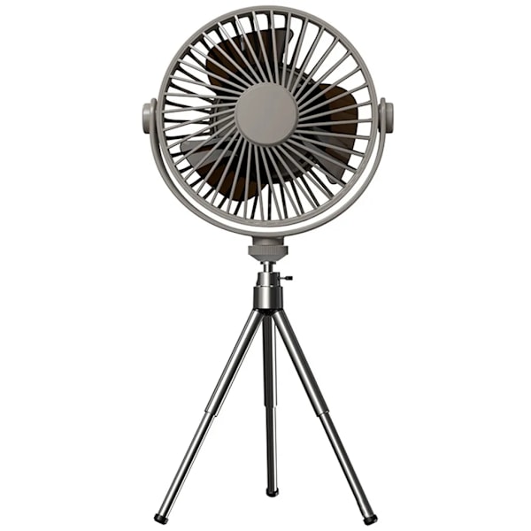 Golvfläkt – diameter – 3 hastigheter – höjdjusterbar – kopparlook (grå, 13,3 cm)