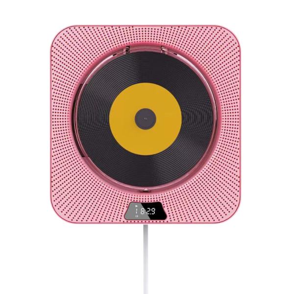 Seinälle kiinnitettävä DVD-soitin, Bluetooth-DVD-soitin, kannettava soitin, DVD-tekniikka ja äänen integrointi（Pink）
