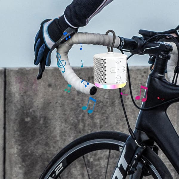 Bærbar Bluetooth-høyttaler (én størrelse, hvit)