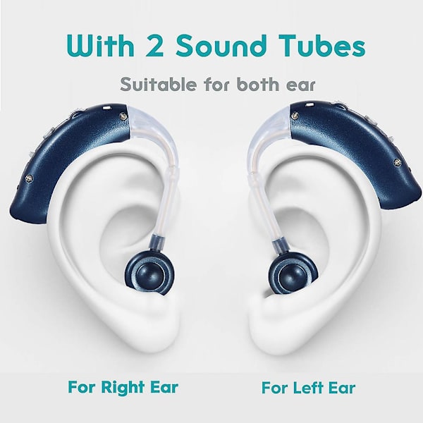 Bluetooth høreapparat trådløs opladning høreapparater Fonos lydforstærker støjreduktion lydstyrkekontrol justerbar tone（UK Bluetooth hud）