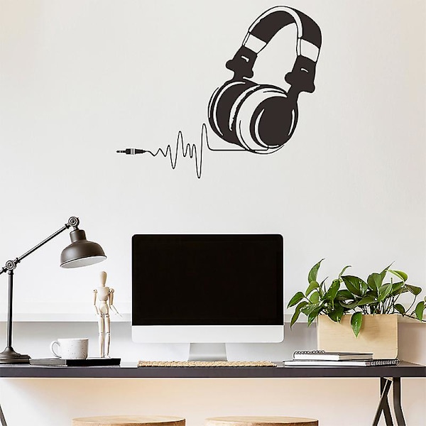 Headphones Wall Sticker Wall Stickers for Living Rooms Bedrooms Offices Wall Decor