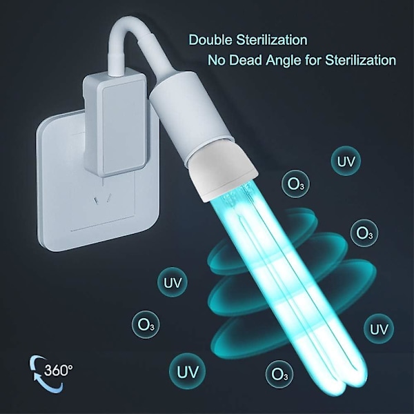 25W E27 UV-desinfiseringslampe Kvartsrør 254nm UVC-sterilisering med ozon 360 belysningsvinkel Cisea