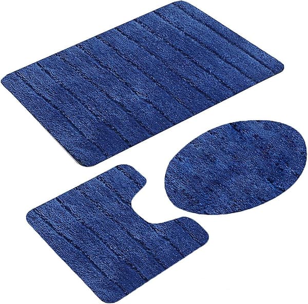 Bademåttesæt 2 stykker Heilwiy Memory Foam Absorberende Badetæpper Sæt Skridsikkert Vaskbart Gave