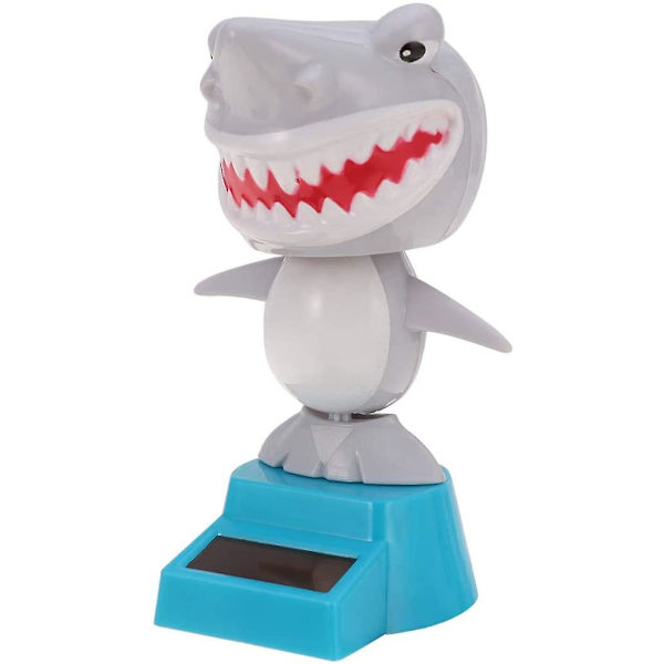 Solcelledansende legetøj Bobble Head legetøj Haj dukke dyr dansende figur legetøj Bil instrumentbræt indretning