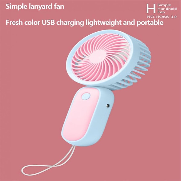 Håndholdt lommevifte USB-lading Lazy Fan Desktop Mini Fan Bærbar student sovesal Liten vifte Gave Utendørs reise Mini vifte